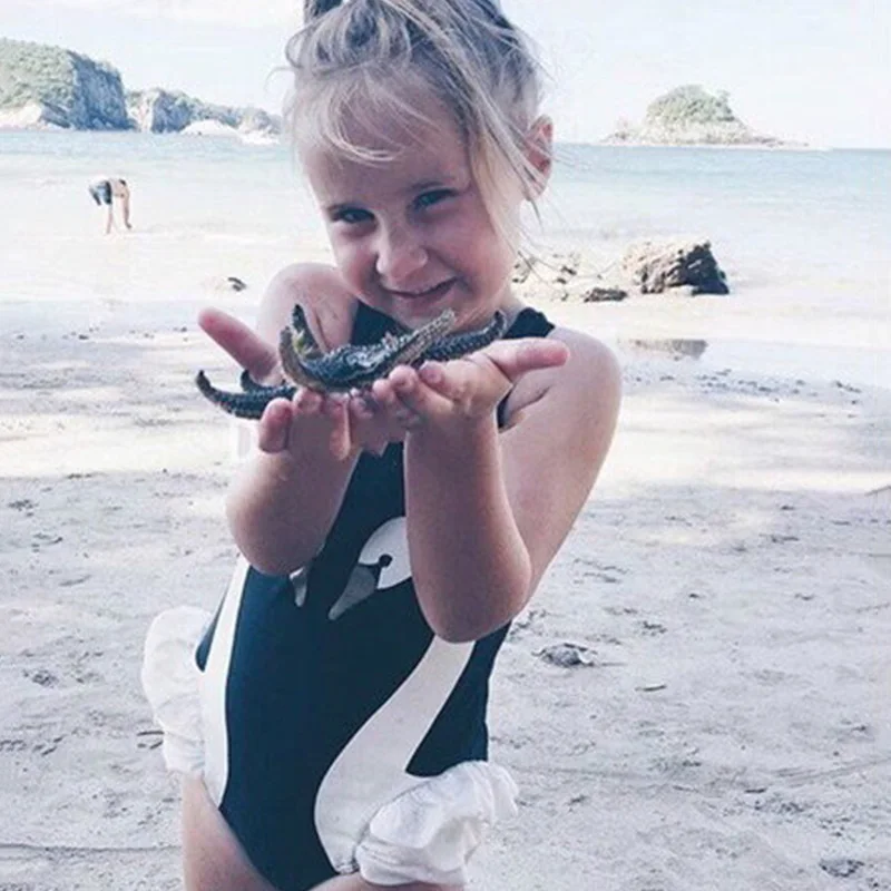 Детский купальный костюм со шляпой детский слитный купальник-бикини большого