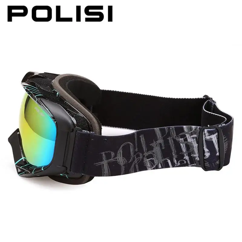 POLISI уличные Лыжные Сноуборд очки поляризационные анти-противотуманные линзы