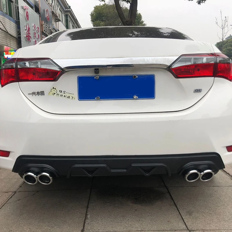 ABS пластиковый задний бампер диффузор для губ для Toyota Corolla E170- задний бампер диффузор защитные бамперы Комплект кузова