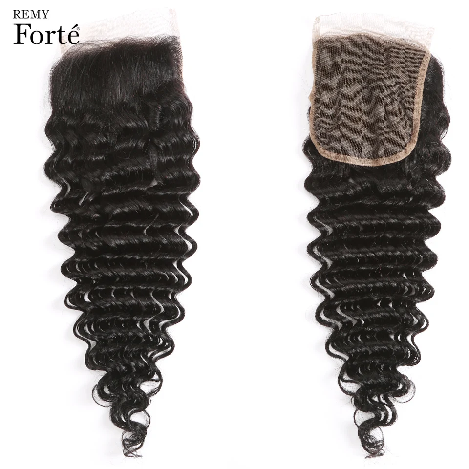 Remy Forte 30 Inch Bundles With Closure Loose Deep Wave Wth Curly Brazilian Hair Weave | Шиньоны и парики