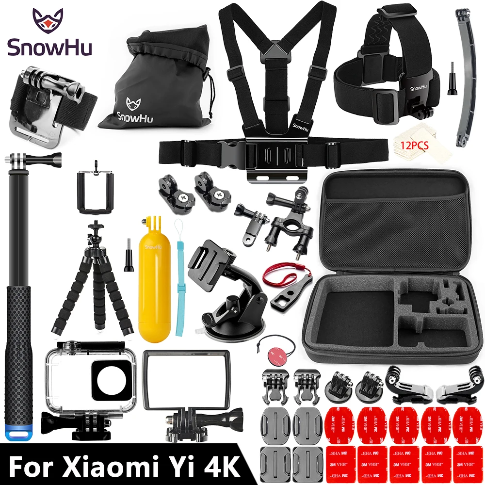SnowHu для Yi 4K Lite аксессуары селфи Осьминог штатив + Action Международная Экшн камера
