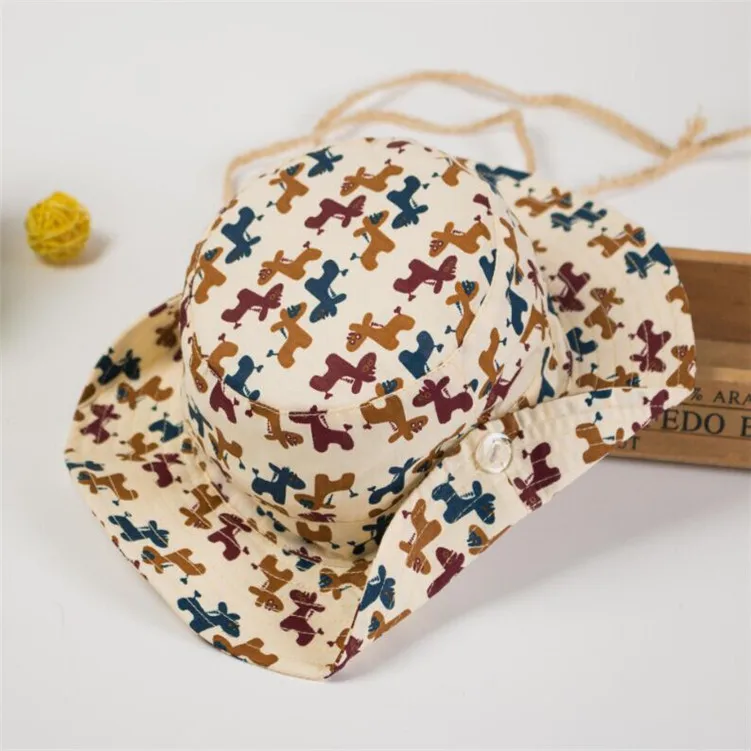 Children Fisherman Hat Boy Summer Sun Cap Girl Lovely Bucket Hats 50cm 54cm | Аксессуары для одежды