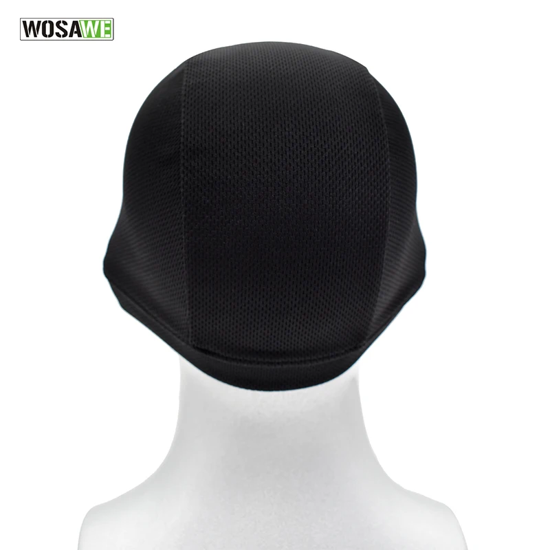 WOSAWE Quick Dry Cycling Cap Breathable gear Bicycle Motorcycle Helmet Sweat Inner Cap Summer Racing Hat Headwear Skull Beanie
