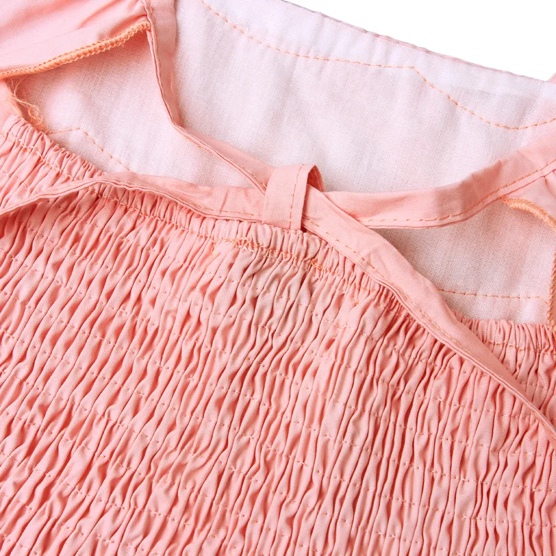 Летний комбинезон для младенцев розовый Хлопковые Штаны кружевной костюм с