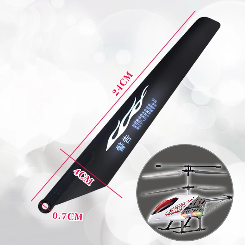 

8PCS 4A+4B 24cm Heli Blade Propeller Rotor Hole 0.7cm Paddle Wing Leaves Prop Parts Replacement for RC Toy Helicopter
