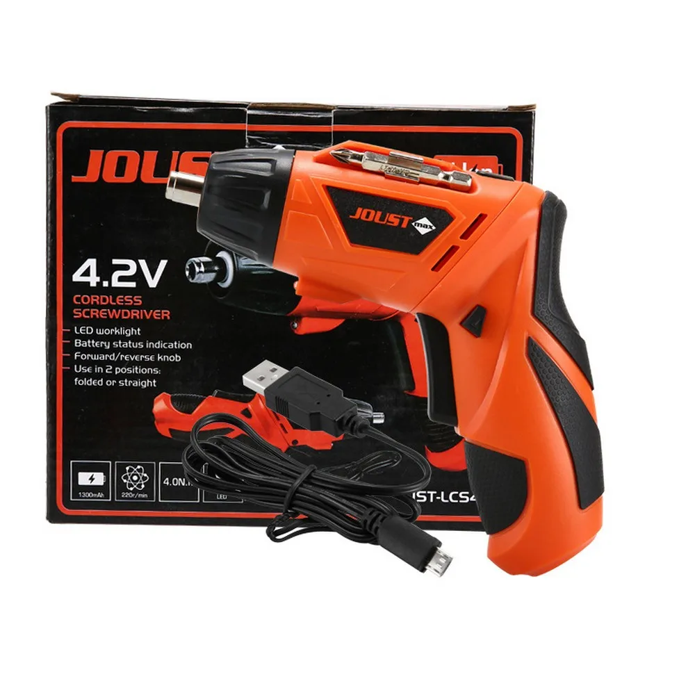 only Screwdriver Mini Electric Screwdriver with 45 Bits Drill Cordless Electric Screwdriver Household Rechargeable Screwdriver Battery Power Tool - Цвет: only Screwdriver