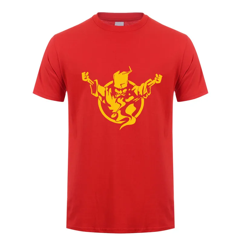 Red Летняя футболка Thunderdome мужские модные футболки с коротким рукавом из хлопка с круглым вырезом, футболки DS-023 - Цвет: Red