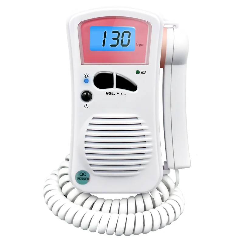 

Portable Ultrasound fetal doppler home use LCD blue backlight digital display doppler fetal baby monitor( BF-500++)