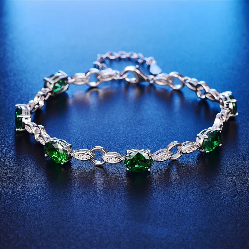 Браслеты из серебра 8 99 пробы с изумрудами 925 г|bracelets & bangles|bracelet brandbracelet bracelet |