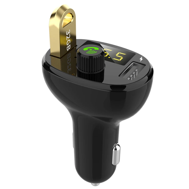 Bluetooth 4 2 MP3 плеер гарнитура автомобильный комплект FM модулятор передатчик