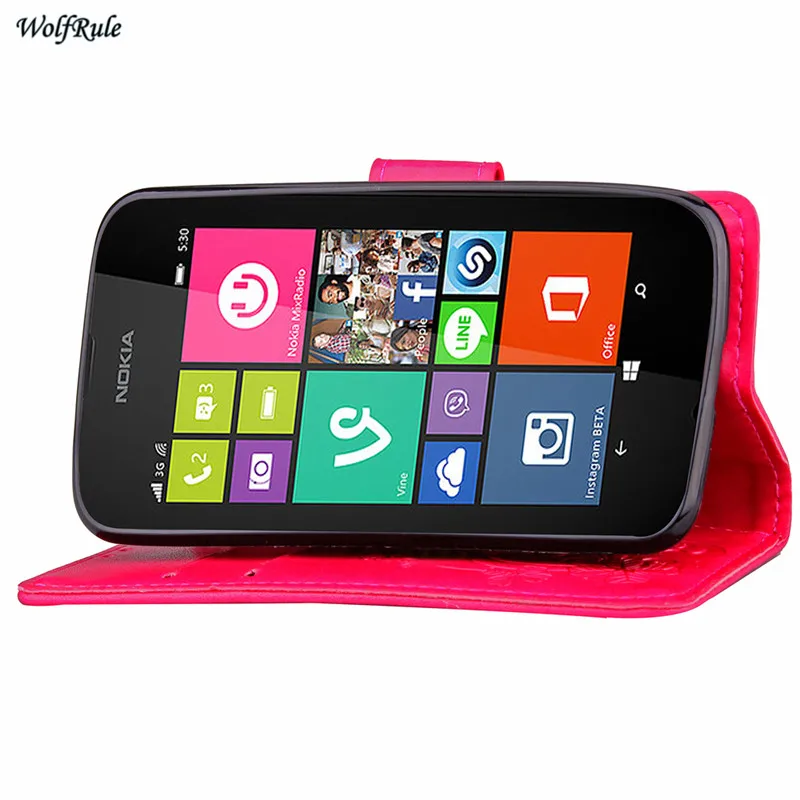 WolfRule Handbag Case For Nokia Lumia 530 Cover Flip PU Leather &amp TPU Phone Wallet | Мобильные телефоны и аксессуары