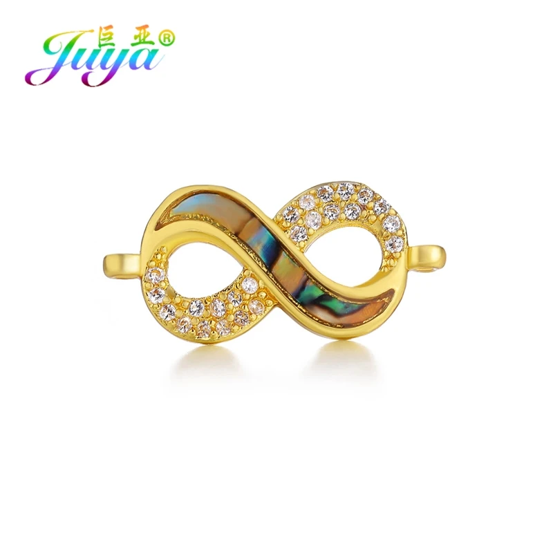 Gold Ювелирные изделия Juya Infinity, аксессуары для женщин, браслет, ожерелье, серьги - Цвет: Gold