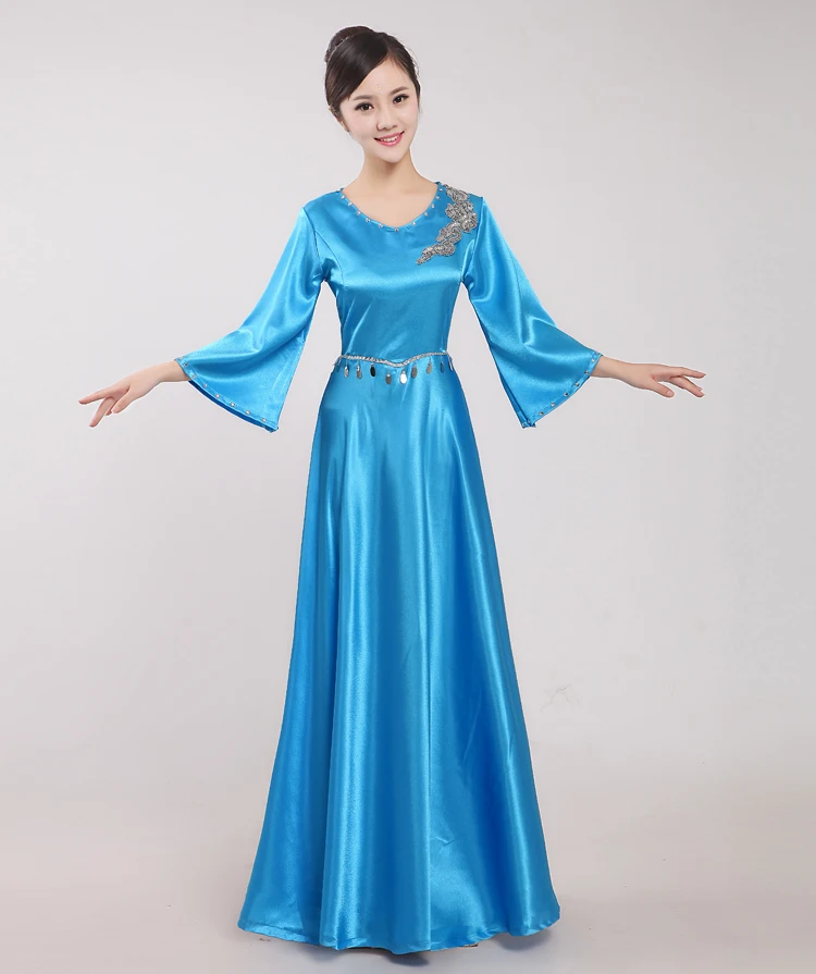 

Sequins new autumn and winter banquet elegant fashion host choral classic female long banquet dress Chorus Dress