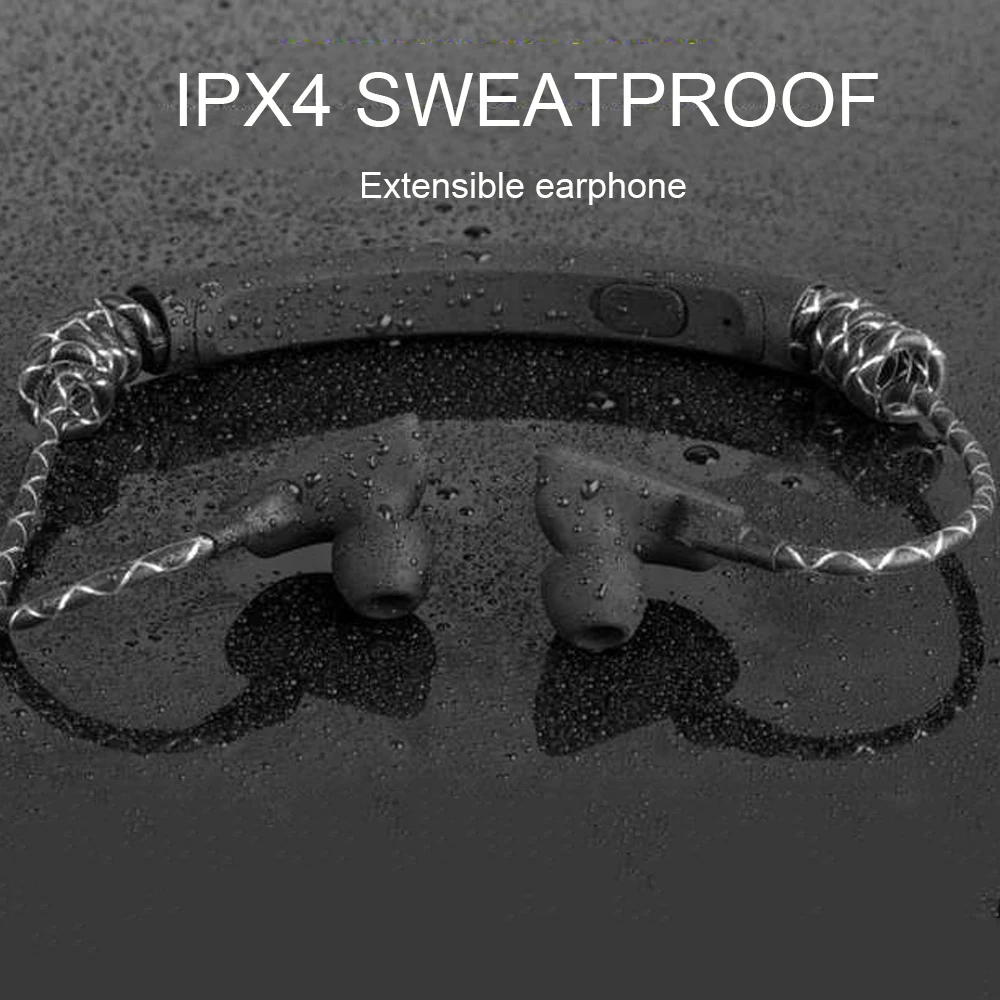 Беспроводные наушники Bluetooth Шейным блютуз Беспроводной Спорт гарнитура в ухо