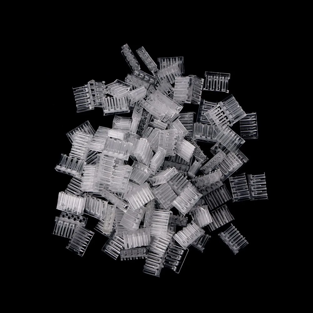 100 шт. прозрачный RJ45 CAT6 8-контактный модульный Вилки utp-неэкранированная версия с