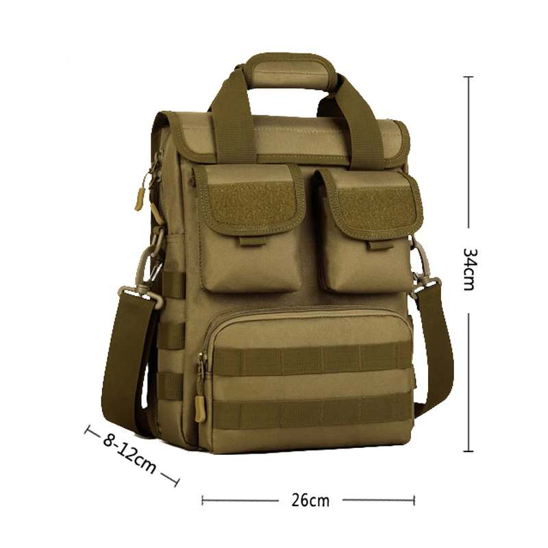 Tactics Messenger Bags Durable 1000D Nylon Bag Shoulder Hand Huntings Molle Military + 3 Small Pouches | Спорт и развлечения