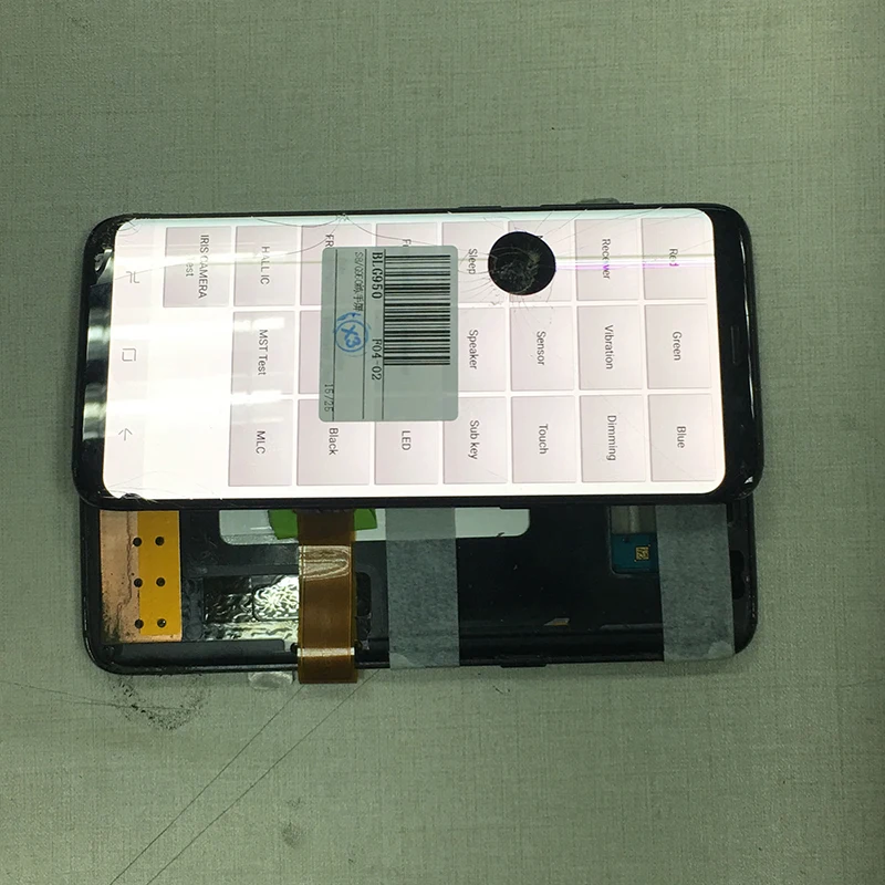 Практичный ЖК-экран в сборе с рамкой для samsung S6edge s6edge plus s7edge S8 S8 plus для рамки и стекла, отделяющего практическую