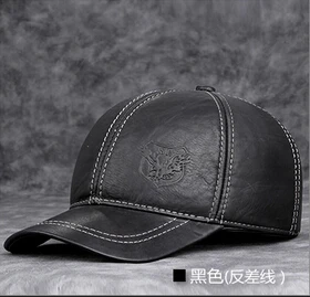 Новинка 2019 шапка из натуральной кожи мужской первый слой воловьей осенне зимняя