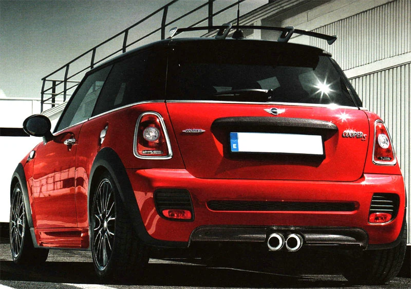 Авто-Стайлинг для мини R56 JCW OE FRP волокна Стекло задний диффузор(Cooper S JCW задний бампер только) бампер из стекловолокна сплиттер крышка