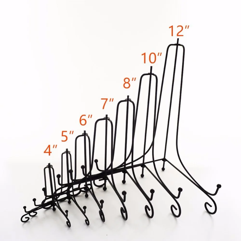 (2 упаковки) железная подставка для дисплея черная демонстрации мольберта