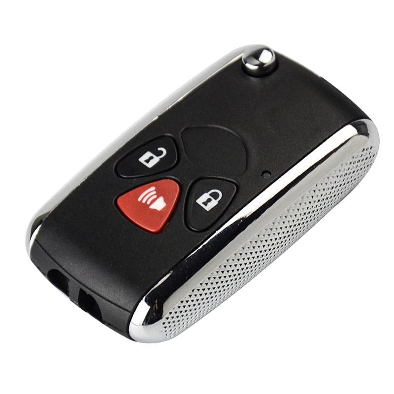 KEYECU модифицированный флип-чехол для ключей для Toyota Yaris Prado Tarago Camry Corolla RAV4 Hilux Vitz Aqua eiz Crown Avalon Venza