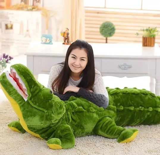 80CM Green Crocodile Plush Toy 3D Simulation Toys Baby Home Decoration ST043 | Игрушки и хобби