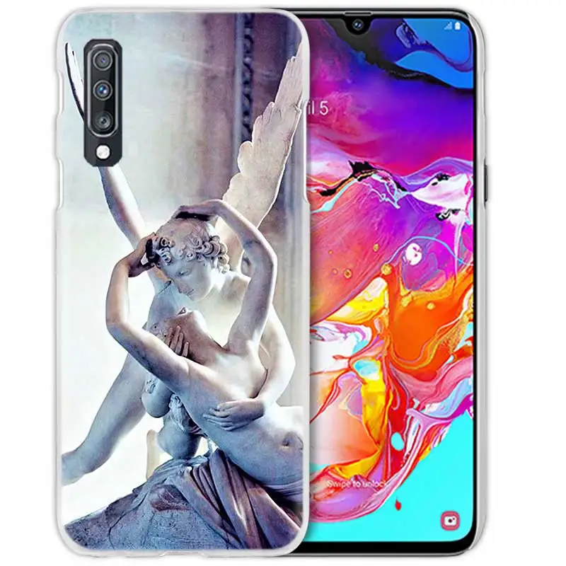 Художественный чехол с ангелом Амуром для samsung Galaxy A50 A70 A20e A40 A30 A20 A10 A8 A6 Plus A9 A7 жесткий прозрачный чехол для телефона из поликарбоната