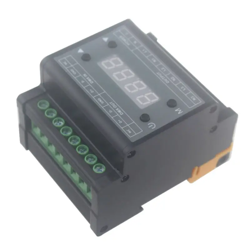 Затемнение задней кромки DMX Triac Диммер led 220 В для затемнения 1 255 уровня