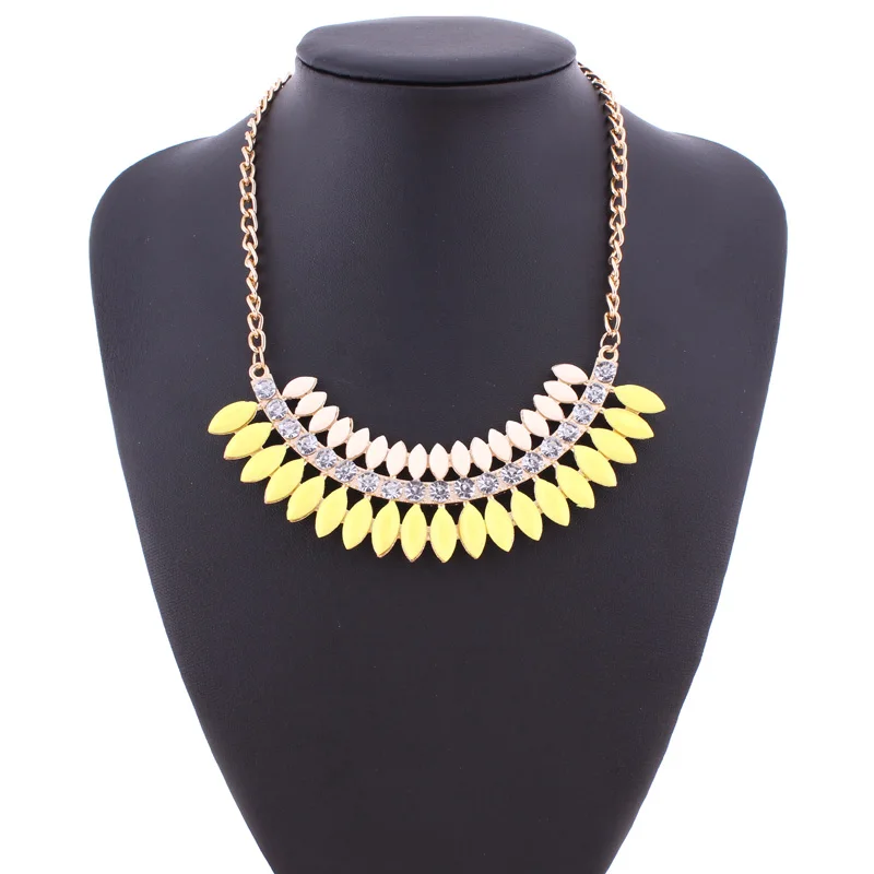 Tenande винтажные Макси большие эффектные геометрические смолы Овальный Кристалл