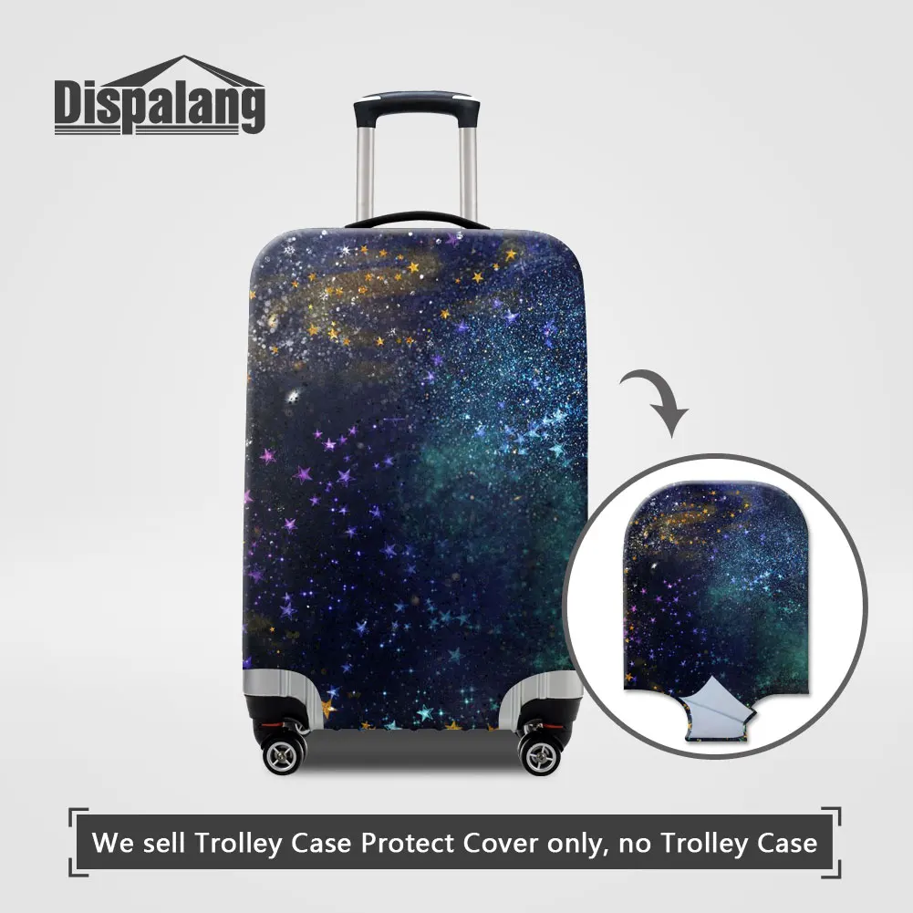 Чехол Dispalang Galaxy Suit, чехол на колесиках, Вселенная, Космический багаж, защитный чехол для 18-32 дюймов, защита от пыли, водонепроницаемые защитные чехлы - Цвет: Цвет: желтый