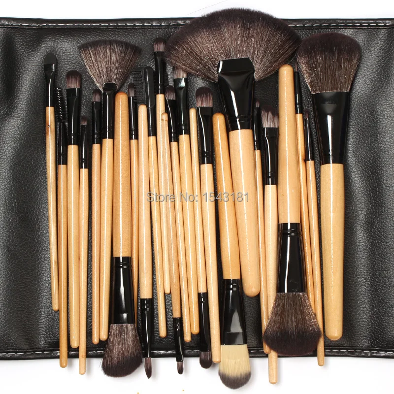 24 шт. набор косметических кистей для макияжа деревянная кисть теней румяна Кисть