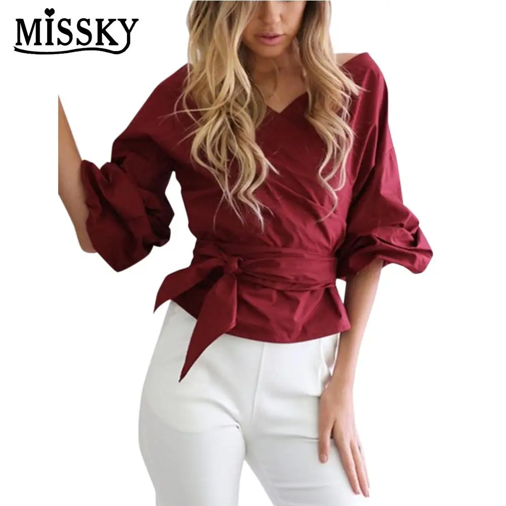 Фото Missky хлопок Обёрточная бумага блузка Для женщин Рубашки для мальчиков весна 2018