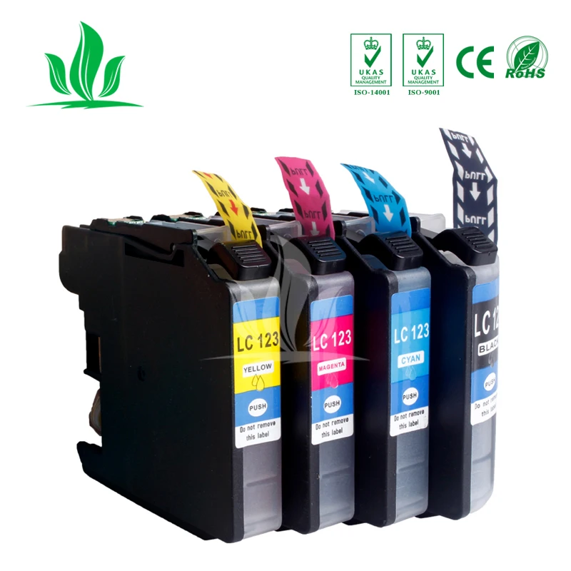 4 шт. LC123 чернильные картриджи совместимые с Brother mfc J4510DW MFC J4610DW J4710DW|ink cartridge|compatible ink