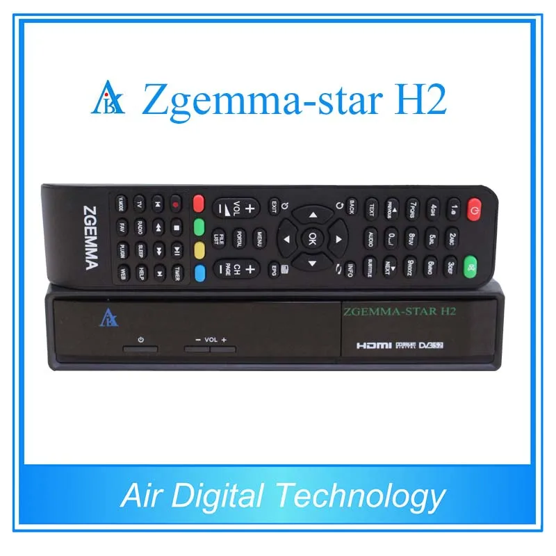 20 шт./лот Zgemma star H2 Linux Enimga2 Декодер каналов кабельного телевидения комбо тюнер с