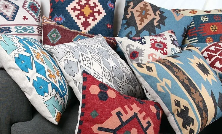 Новые декоративные подушки Cojines Decorativos Almofada подушки домашний Декор Ретро Богемия Ближний Восток килим Подушка Этническая ручная работа