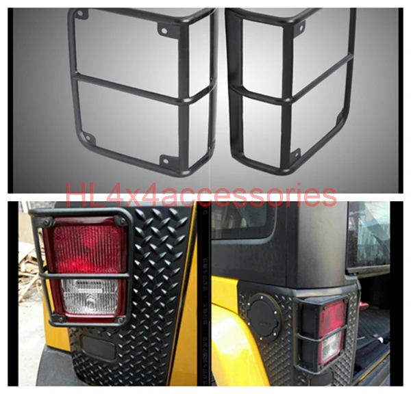 2 шт. задняя крышка для задних фонарей Накладка Защитная фар Jeep Wrangler JK