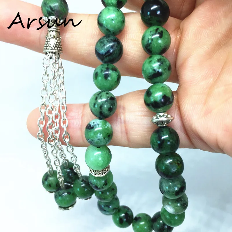 Натуральный камень мусульманский молитвенный бисер ислам ic Tasbih Бог молитвенные четки Tesbih ислам Misbaha