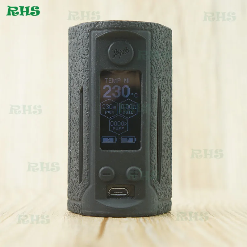black 1 шт. новейшая версия Wismec RX Gen3 Dual 230W силиконовый защитный чехол, защитная оболочка, наклейка - Цвет: black