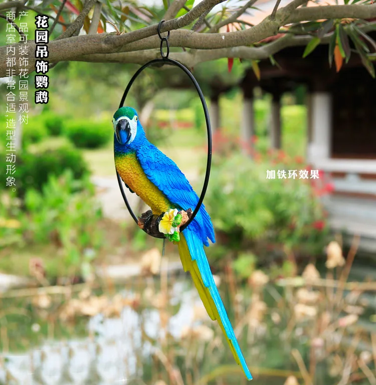 Имитация попугая птица открытый внутренний дворик украшения Декоративное