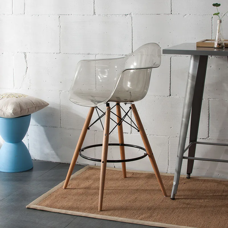 Прозрачный современный дизайн популярный барный стул стойка модная