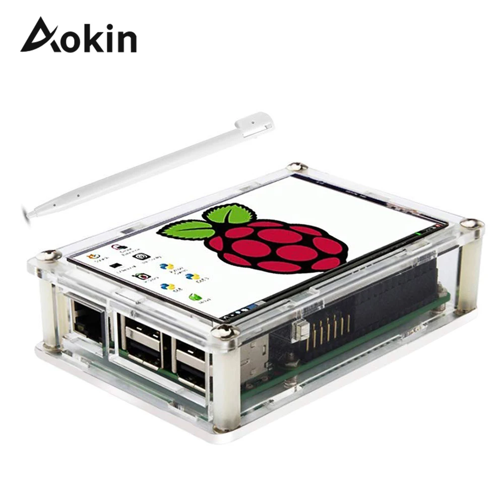 Экран для Raspberry Pi 3 5 дюйма сенсорный ЖК дисплей монитор с прозрачным защитным