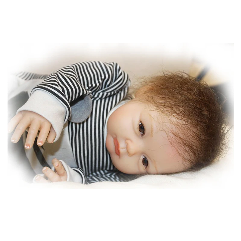 Кукла реборн 22 дюйма мультяшный стиль мягкая силиконовая на ощупь для косплея