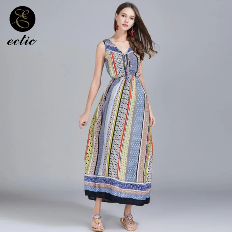 Гофрированная Макси Kleider Damen Vetement Robe Femme Ete 2018 Sukienka Boho Rave Kawaii платье женское с v