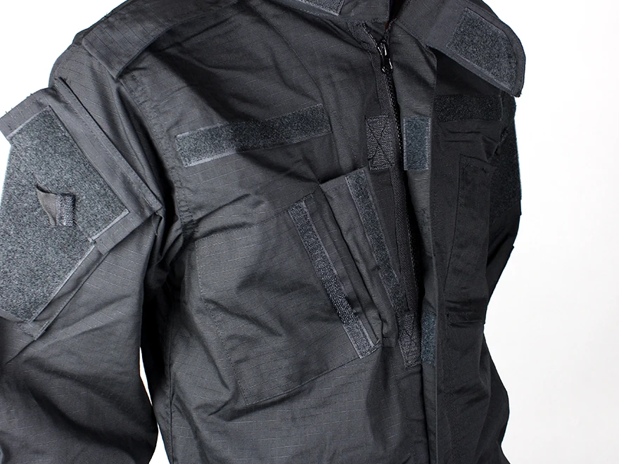 Страйкбол снаряжение черная тактическая Униформа боевая рубашка BDU Брюки набор мужская одежда армии США Военная тренировочная охотничья одежда