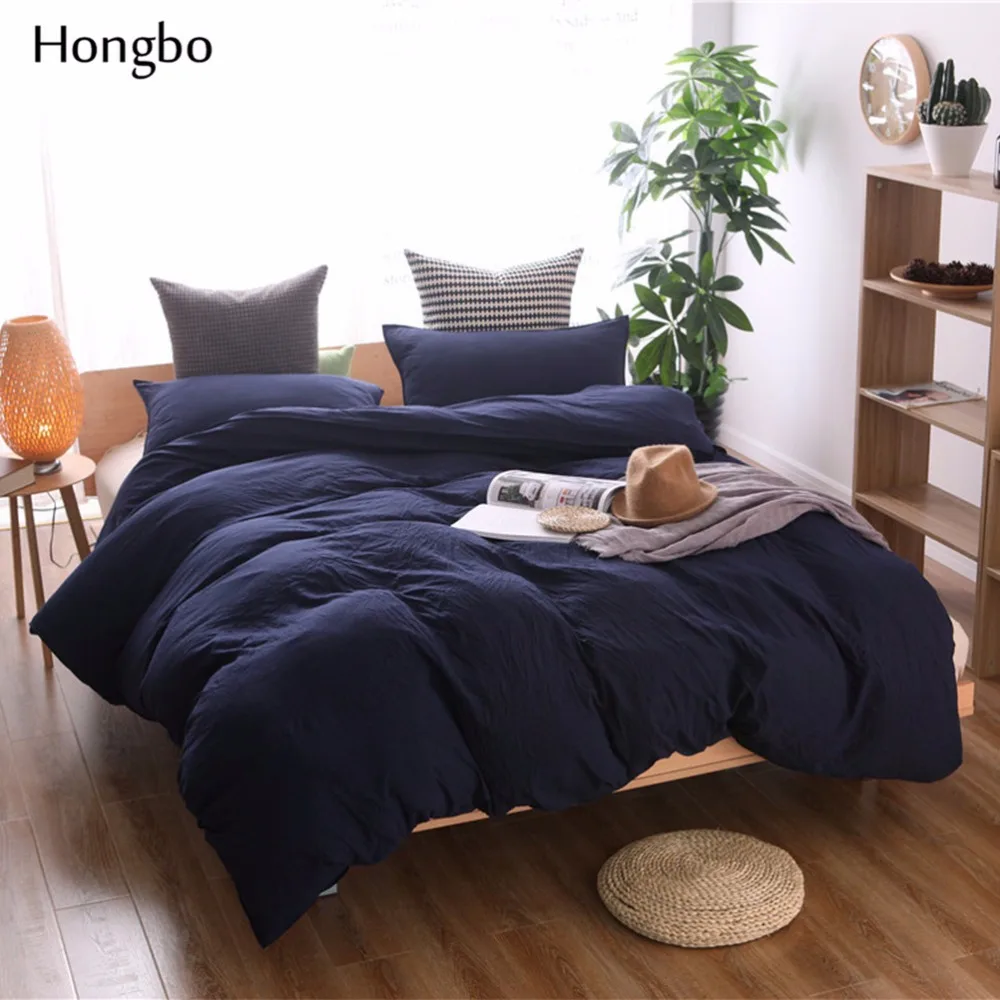 Комплект постельного белья Hongbo 1 шт. однотонное покрывало однотонного цвета без