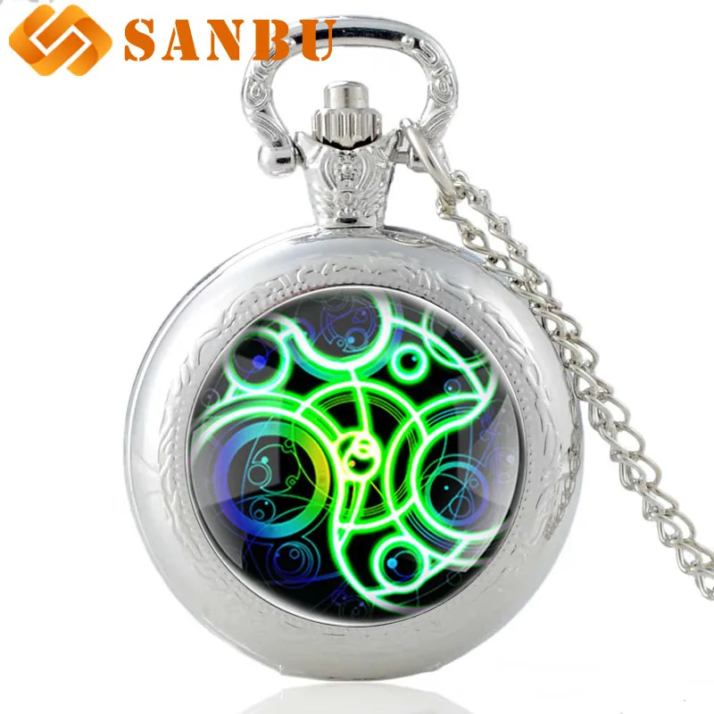 

Vintage Time Lord Quartz Pocket Watch Retro Men Women Bronze Doctor Who Pendant Necklace Watch Antique Jewelry