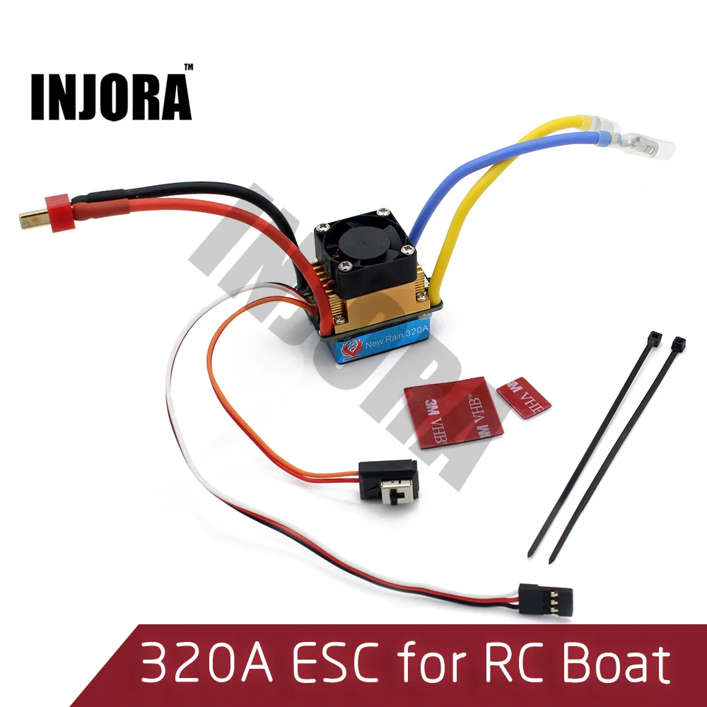 Водонепроницаемый Матовый контроллер скорости ESC для лодок на радиоуправлении