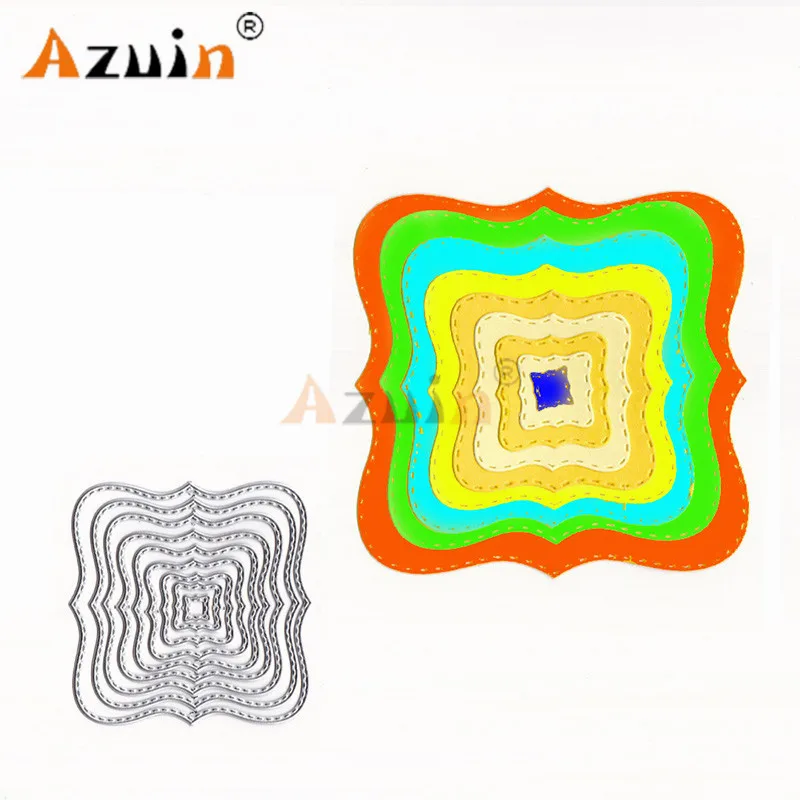 2018 Новый Diy круг и тетрагон новый металлический Скрапбукинг режущие штампы