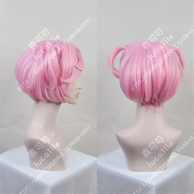 Розовый парик для косплея из игры Doki клуба словесности Нацуки женщин короткие