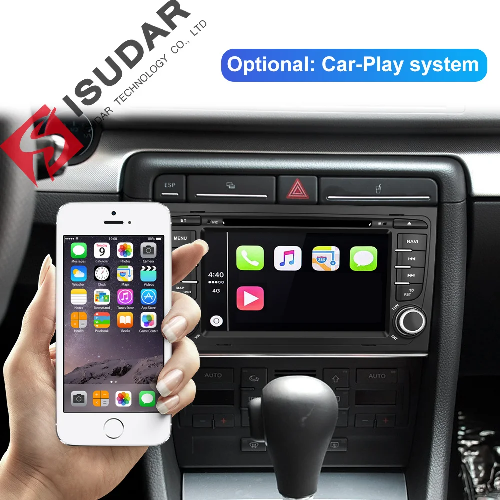 Isudar rom 64 Гб 2 Din Авто Радио Android 9 для Audi/A4/S4 2002-2008 gps Автомобильный мультимедийный Восьмиядерный ram 4 Гб DSP USB камера-видеорегистратор FM
